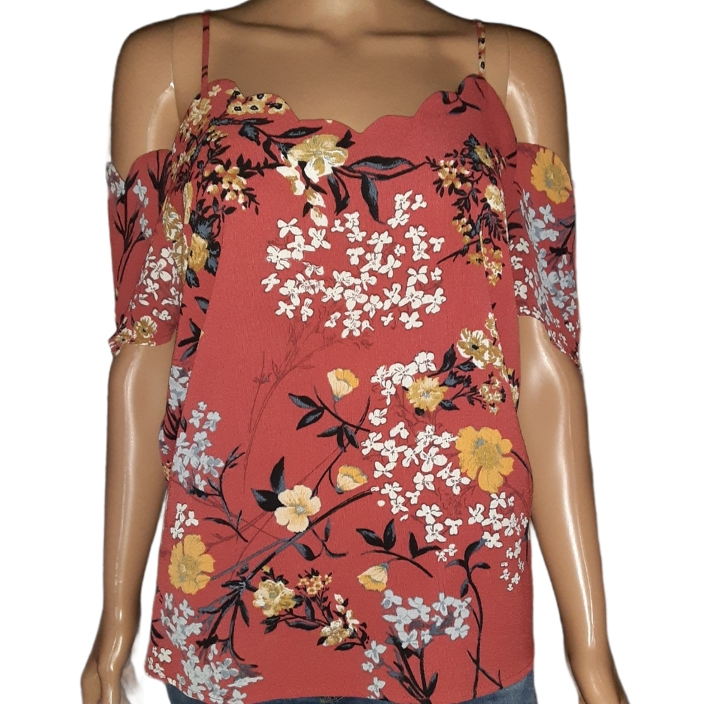 Rags to Wishes polyester blend pullover blouse